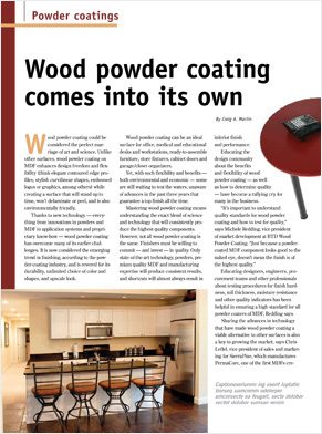 Read more about the article Powder Coated Wood Comes Into Its Own